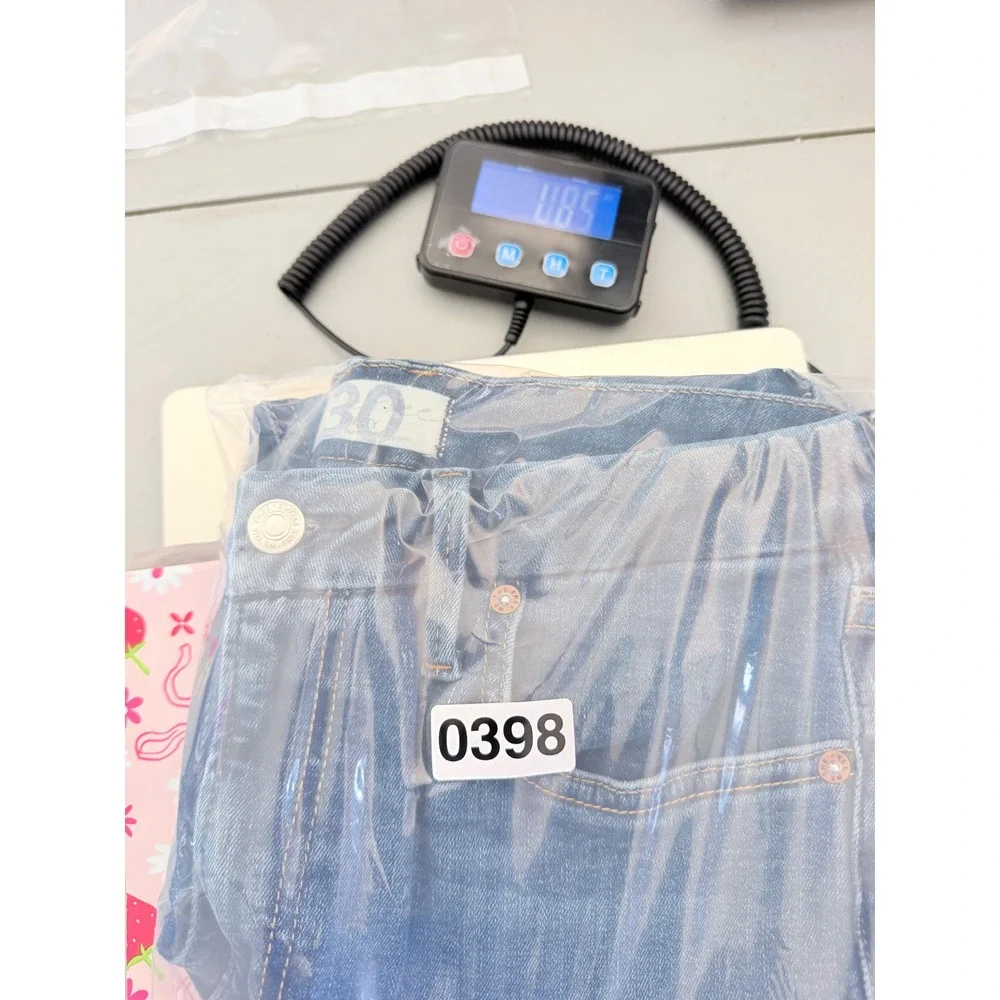 Free People We The Free Jeans 30 Blue High Rise Skinny Boho Indie Aesthetic